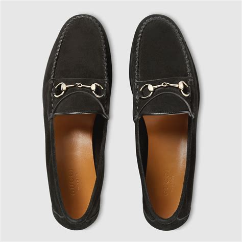 gucci suede loafers women|Gucci fur loafer.